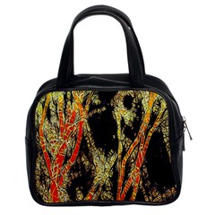 Artistic Effect Fractal Forest Background Classic Handbags (2 Sides) by Simbadda