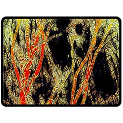 Artistic Effect Fractal Forest Background Fleece Blanket (large)  by Simbadda