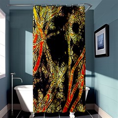 Artistic Effect Fractal Forest Background Shower Curtain 36  X 72  (stall)  by Simbadda