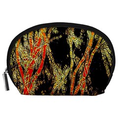 Artistic Effect Fractal Forest Background Accessory Pouches (large)  by Simbadda