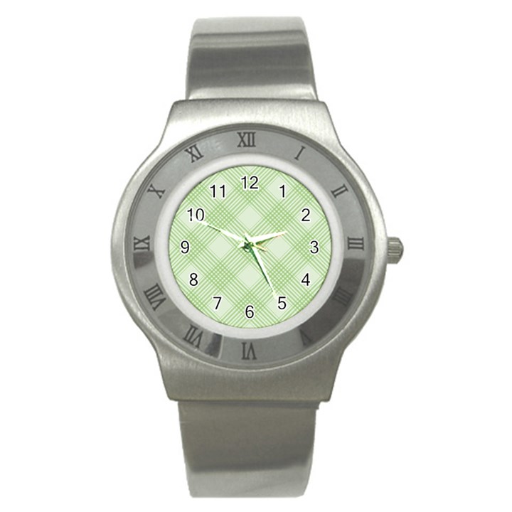 Pattern Stainless Steel Watch