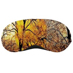 Summer Sun Set Fractal Forest Background Sleeping Masks by Simbadda