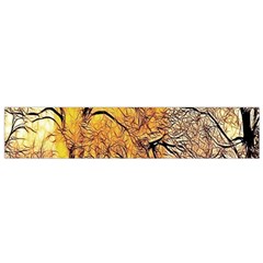 Summer Sun Set Fractal Forest Background Flano Scarf (small) by Simbadda