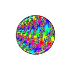 Digital Rainbow Fractal Hat Clip Ball Marker (10 Pack) by Simbadda