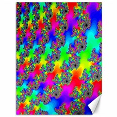 Digital Rainbow Fractal Canvas 36  X 48   by Simbadda