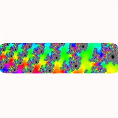 Digital Rainbow Fractal Large Bar Mats by Simbadda