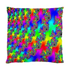 Digital Rainbow Fractal Standard Cushion Case (two Sides) by Simbadda