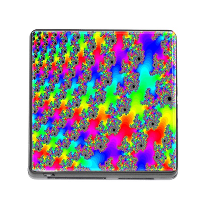 Digital Rainbow Fractal Memory Card Reader (Square)