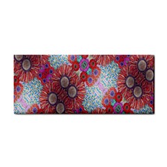 Floral Flower Wallpaper Created From Coloring Book Colorful Background Cosmetic Storage Cases by Simbadda