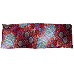 Floral Flower Wallpaper Created From Coloring Book Colorful Background Body Pillow Case (dakimakura) by Simbadda