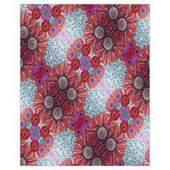 Floral Flower Wallpaper Created From Coloring Book Colorful Background Drawstring Bag (small) by Simbadda