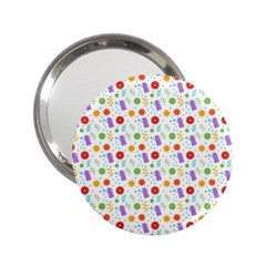 Decorative Spring Flower Pattern 2 25  Handbag Mirrors by TastefulDesigns