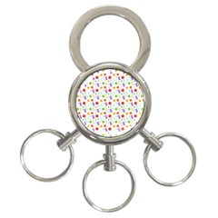 Decorative Spring Flower Pattern 3-ring Key Chains by TastefulDesigns