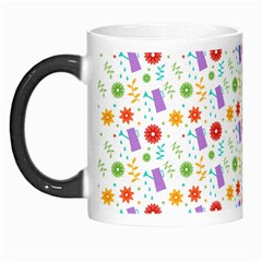 Decorative Spring Flower Pattern Morph Mugs by TastefulDesigns