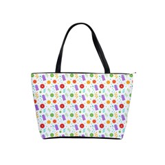 Decorative Spring Flower Pattern Shoulder Handbags by TastefulDesigns