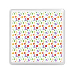 Decorative Spring Flower Pattern Memory Card Reader (square)  by TastefulDesigns