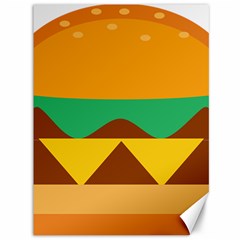 Hamburger Bread Food Cheese Canvas 36  X 48   by Simbadda