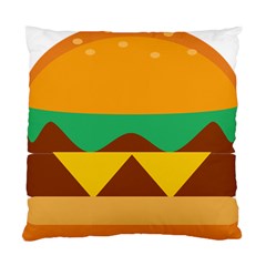 Hamburger Bread Food Cheese Standard Cushion Case (one Side) by Simbadda