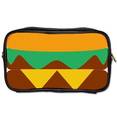 Hamburger Bread Food Cheese Toiletries Bags 2-side by Simbadda