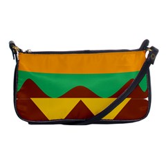 Hamburger Bread Food Cheese Shoulder Clutch Bags by Simbadda