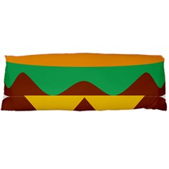 Hamburger Bread Food Cheese Body Pillow Case Dakimakura (two Sides) by Simbadda