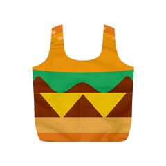 Hamburger Bread Food Cheese Full Print Recycle Bags (s)  by Simbadda