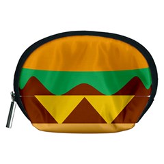 Hamburger Bread Food Cheese Accessory Pouches (medium)  by Simbadda