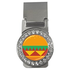 Burger Bread Food Cheese Vegetable Money Clips (cz)  by Simbadda