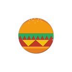 Burger Bread Food Cheese Vegetable Golf Ball Marker Front