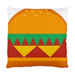 Burger Bread Food Cheese Vegetable Standard Cushion Case (Two Sides) Front