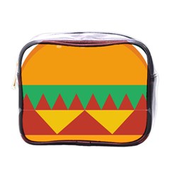 Burger Bread Food Cheese Vegetable Mini Toiletries Bags by Simbadda