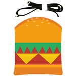 Burger Bread Food Cheese Vegetable Shoulder Sling Bags Front