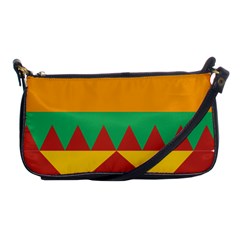 Burger Bread Food Cheese Vegetable Shoulder Clutch Bags by Simbadda