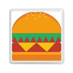 Burger Bread Food Cheese Vegetable Memory Card Reader (square)  by Simbadda