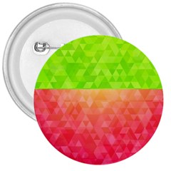 Colorful Abstract Triangles Pattern  3  Buttons by TastefulDesigns