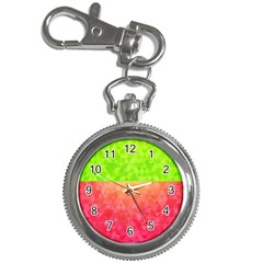 Colorful Abstract Triangles Pattern  Key Chain Watches by TastefulDesigns