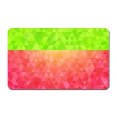 Colorful Abstract Triangles Pattern  Magnet (rectangular) by TastefulDesigns