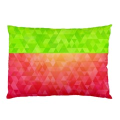 Colorful Abstract Triangles Pattern  Pillow Case by TastefulDesigns