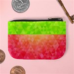 Colorful Abstract Triangles Pattern  Mini Coin Purses Back