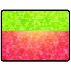 Colorful Abstract Triangles Pattern  Fleece Blanket (large)  by TastefulDesigns