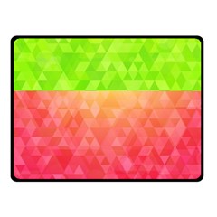 Colorful Abstract Triangles Pattern  Fleece Blanket (small) by TastefulDesigns