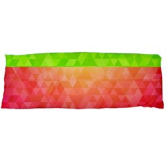 Colorful Abstract Triangles Pattern  Body Pillow Case (dakimakura) by TastefulDesigns