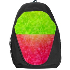 Colorful Abstract Triangles Pattern  Backpack Bag by TastefulDesigns