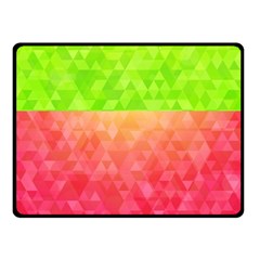 Colorful Abstract Triangles Pattern  Double Sided Fleece Blanket (small)  by TastefulDesigns