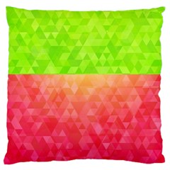 Colorful Abstract Triangles Pattern  Standard Flano Cushion Case (one Side) by TastefulDesigns