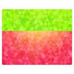 Colorful Abstract Triangles Pattern  Double Sided Flano Blanket (medium)  by TastefulDesigns