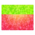 Colorful Abstract Triangles Pattern  Double Sided Flano Blanket (Large)  80 x60  Blanket Front