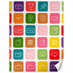 Icons Vector Canvas 12  X 16   by Simbadda