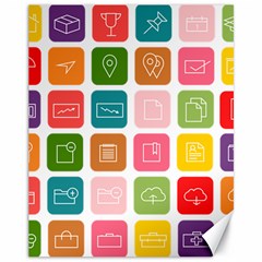 Icons Vector Canvas 11  X 14   by Simbadda