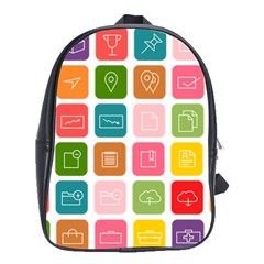 Icons Vector School Bags(large)  by Simbadda